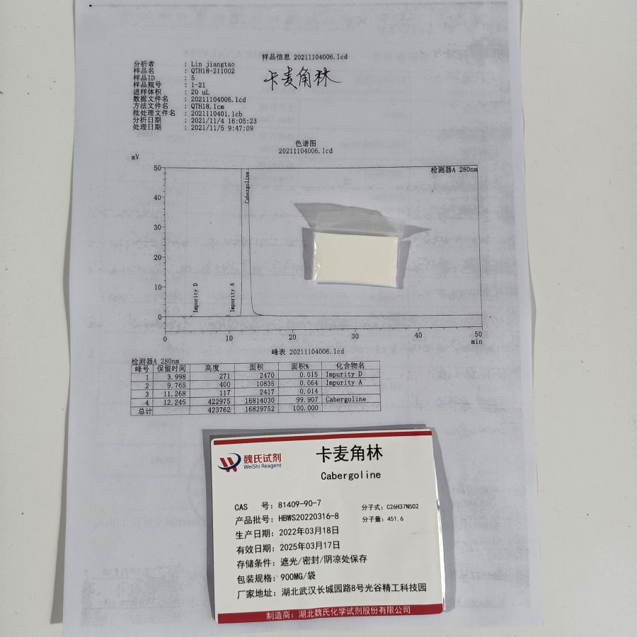 卡麦角林优质现货   下单当天发货   欢迎咨询订购