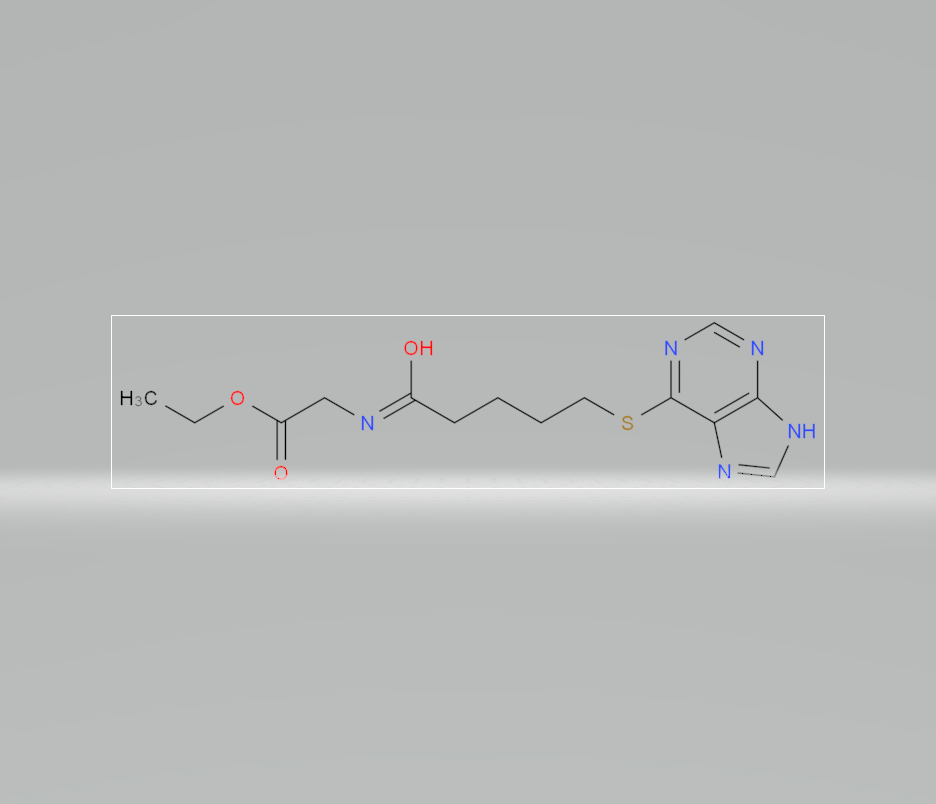 ethyl N-[1-oxo-5-(1H-purin-6-ylthio)pentyl]