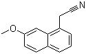 CAS 登录号：138113-08-3, 2-(7-甲氧基萘-1-基)乙腈