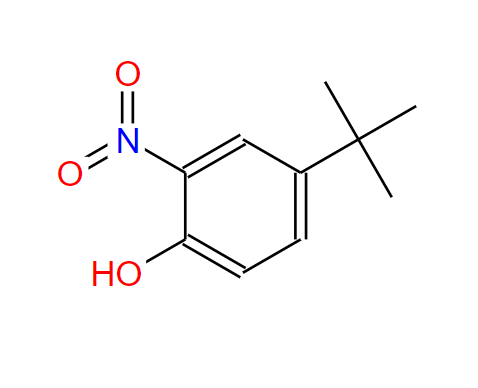 3279-07-0；2-硝基-4-叔丁基苯酚
