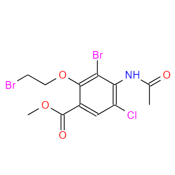 4-(乙酰氨基)-3-溴-2-(2-溴乙氧基)-5-氯苯甲酸甲酯