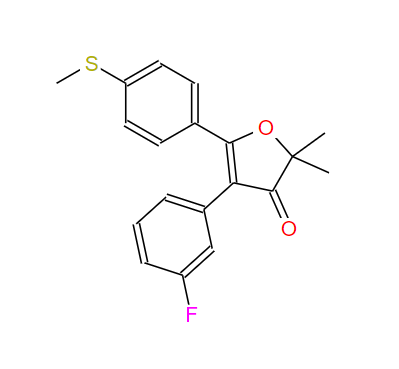 4-(3-氟苯基)-2,2-二甲基-5-(4-(甲硫基)苯基)呋喃-3(2H)-酮