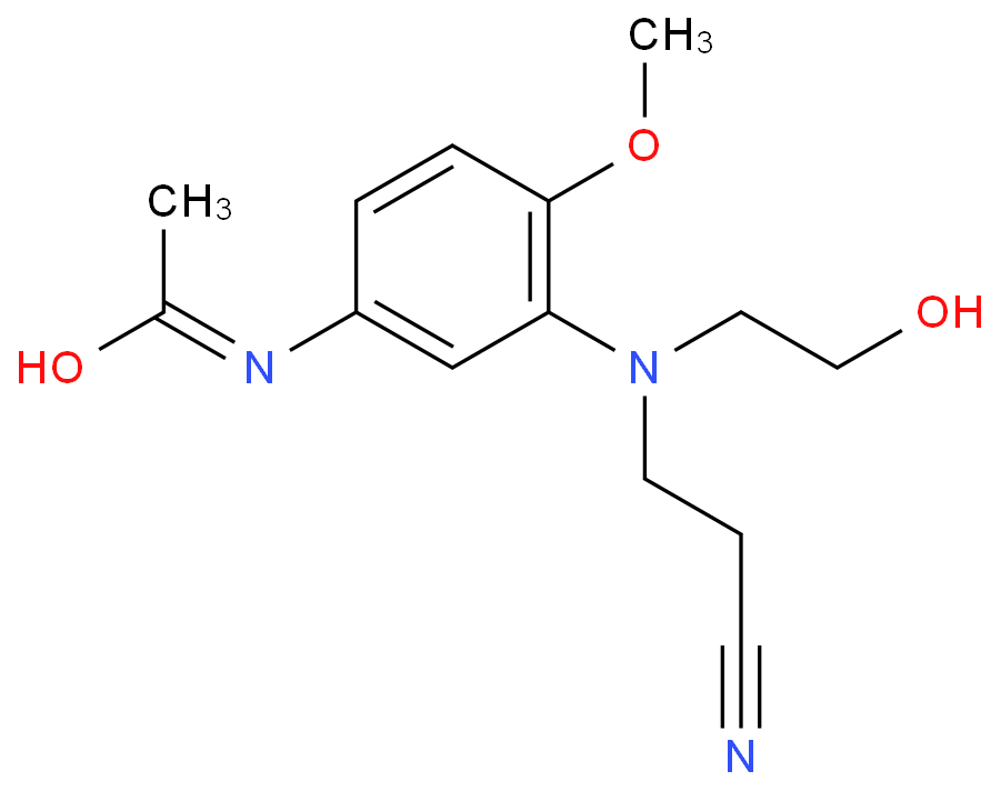 3-(N-氰乙基-N-羟乙基)氨基-4-甲氧基乙酰苯胺