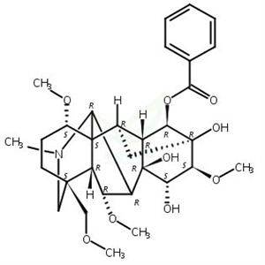 苯甲酰次乌头原碱  CAS号：63238-66-4