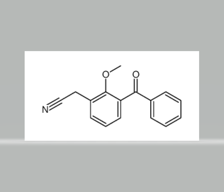 (3-benzoyl-2-methoxyphenyl)acetonitrile