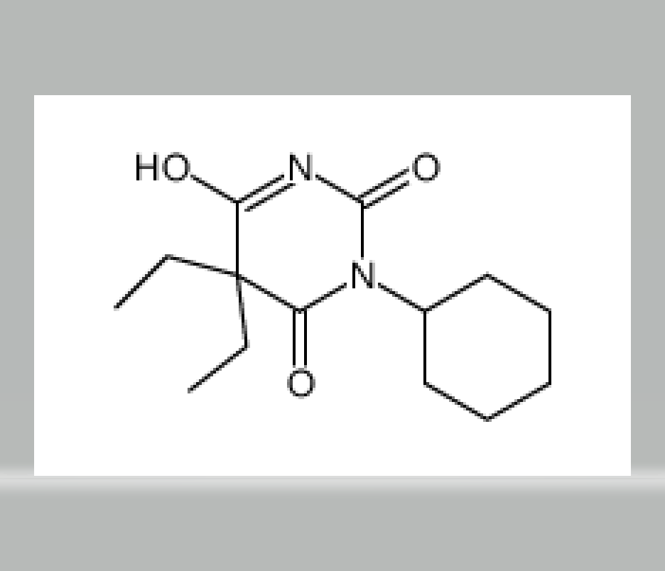 1-cyclohexyl-5,5-diethylbarbituric acid