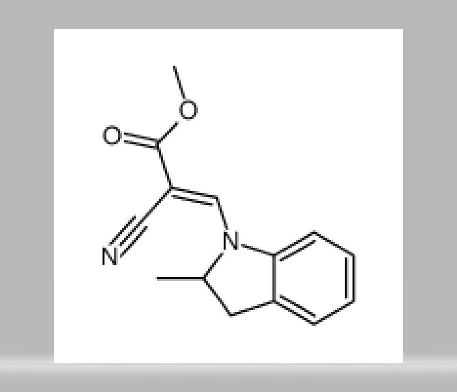 2-氰基-3-(2,3-二氢-2-甲基-1H-吲哚-1-基)-2-丙烯酸甲酯