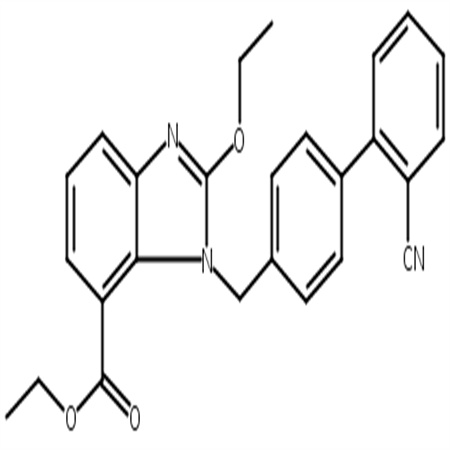 2-乙氧基-1-[[(2`-腈基连苯-4-取代)甲基]苯并咪唑]-7-羧酸乙酯