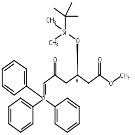 (3R)-叔丁基二甲硅氧基-5-氧代-6-三苯基膦烯己酸甲酯