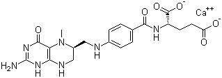 CAS 登录号：151533-22-1, L-5-甲基四氢叶酸钙