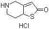 CAS 登录号：115473-15-9, 5,6,7,7a-四氢噻吩并[3,2-c]吡啶-2(4H)-酮盐酸盐