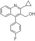 CAS 登录号：121660-11-5, 2-环丙基-4-(4-氟苯基)-3-喹啉甲醇