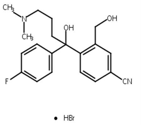 4-(4-二甲基-1-对氟苯基-1-羟基丁基-3-羟甲基)苯腈氢溴酸盐/草酸西酞普兰