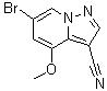 CAS 登录号：1207836-10-9, 6-溴-4-甲氧基吡唑并[1,5-a]吡啶-3-甲腈