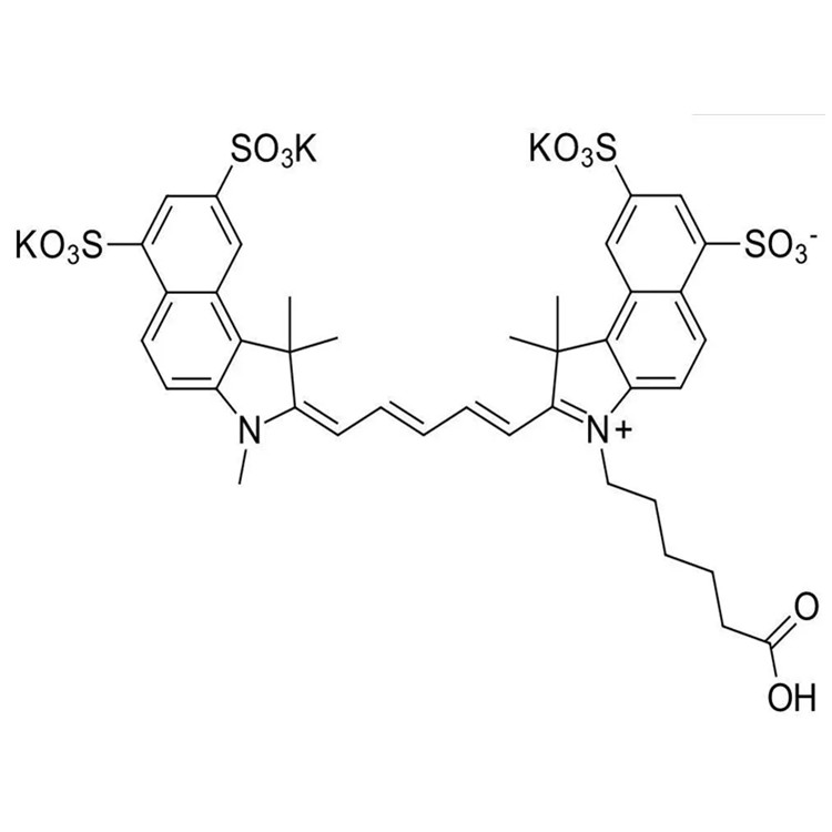 Sulfo-Cyanine5.5 COOH，2183440-68-6，磺酸基花青素CY5.5羧基