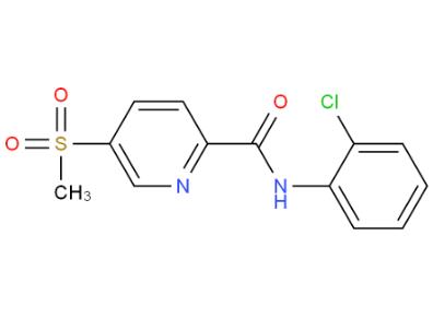 N-(2-氯苯基)-5-(甲磺酰基)-2-吡啶甲酰胺