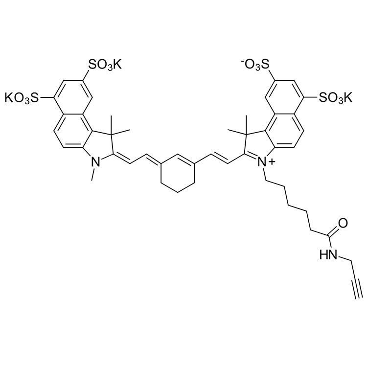 Sulfo-Cyanine7.5 alkyne，水溶性Cyanine7.5炔基