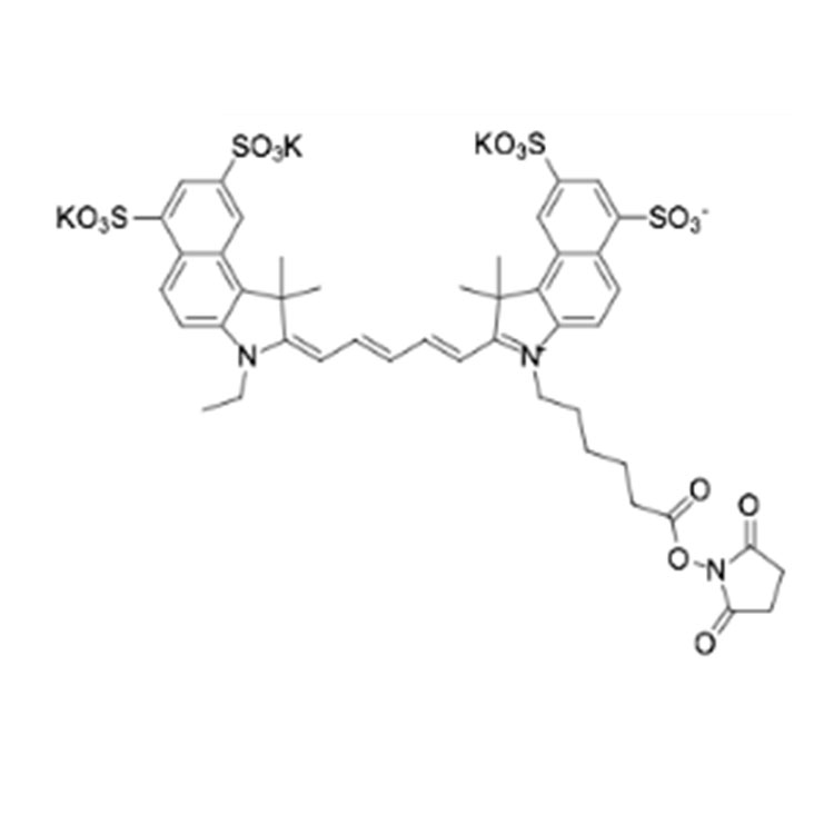 Sulfo-Cyanine7.5 NHS ester，磺化花青素Cy7.5活性酯