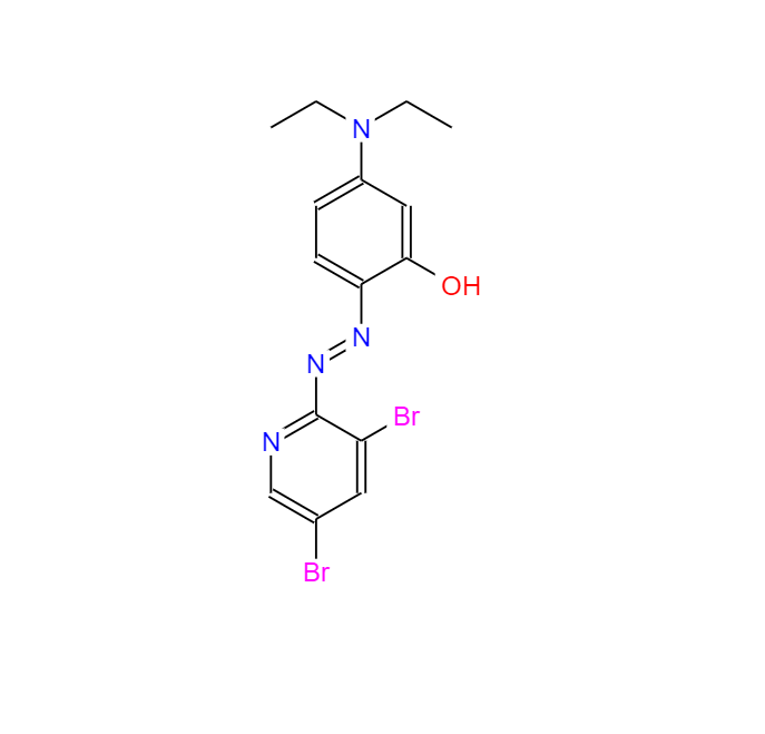 2-[(3,5-二溴-2-吡啶基)偶氮]-5-(二乙基氨基)苯酚