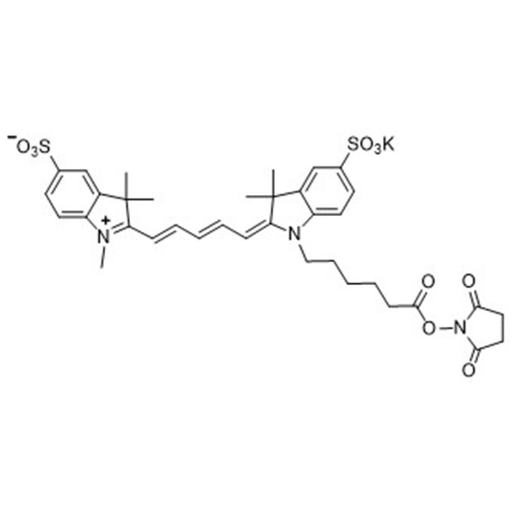 Sulfo-Cyanine5 NHS ester，2230212-27-6，磺酸基-Cy5 活性酯