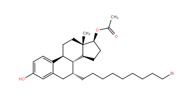 (7A,17B)- 7-(9-溴壬基)雌甾-1,3,5(10)-三烯-3,17-二醇 17-醋酸酯