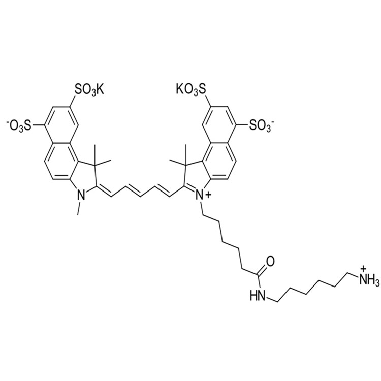 2183440-46-0，Sulfo-Cyanine5.5 amine，磺酸基-Cy5.5 氨基