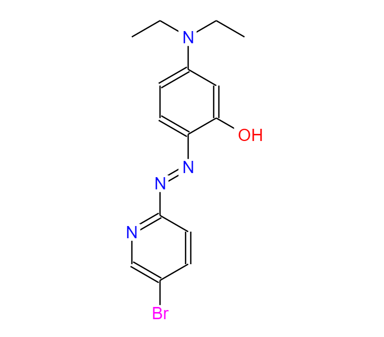 2-(5-溴-2-吡啶基偶氮)-5-(二乙基氨基)苯酚