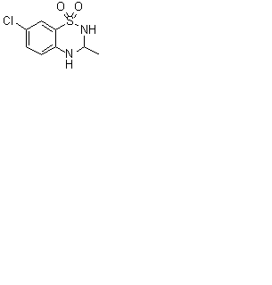 7-氯-3-甲基-3,4-二氢-2H-1,2,4-苯并噻二嗪 1,1-二氧化物