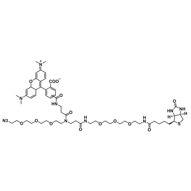 TAMRA-Azide-PEG-Biotin，1797415-74-7