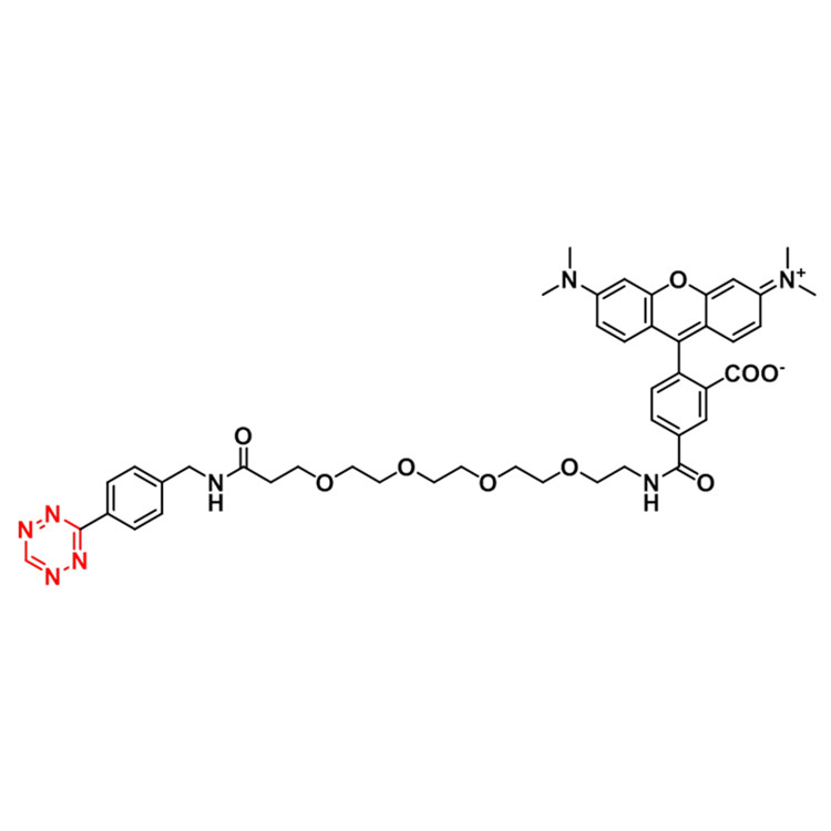 TAMRA-PEG4-Tetrazine，四甲基罗丹明-四聚乙二醇-四嗪