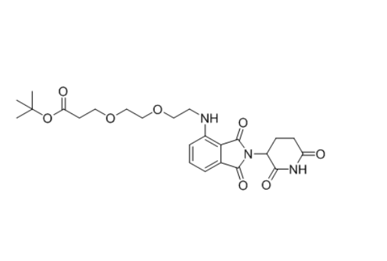 2140807-16-3，Thalidomide-4-NH-PEG2-COO(t-Bu)  