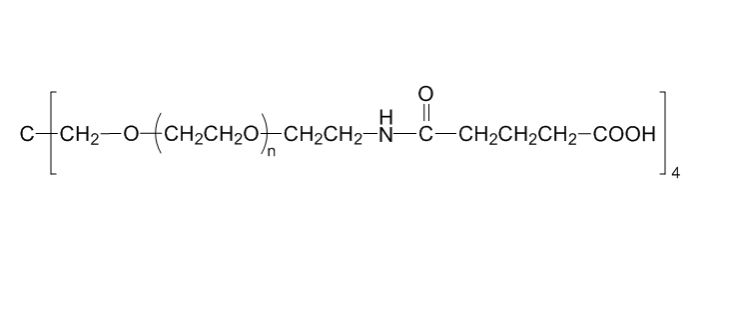 4-ArmPEG-GAA 四臂聚乙二醇戊二酰亚胺酸