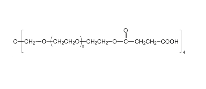 四臂聚乙二醇炔丁二酸 4-ArmPEG-SA 4-ArmPEG-Succinic Acid