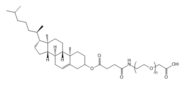 CLS-PEG-COOH 胆固醇-聚乙二醇-羧基 Cholesterol-PEG- Acid