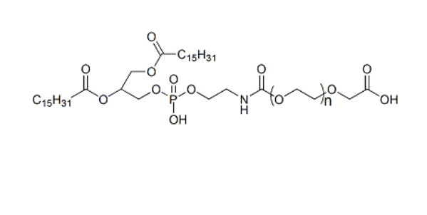 DPPE-PEG-COOH 二棕榈酰磷酯酰乙醇胺-聚乙二醇-羧基 DPPE-PEG-AA