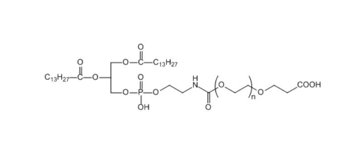 DMPE-PEG-COOH DMPE-PEG-AA 1,2-十四酰基磷脂酰乙醇胺-聚乙二醇-羧基