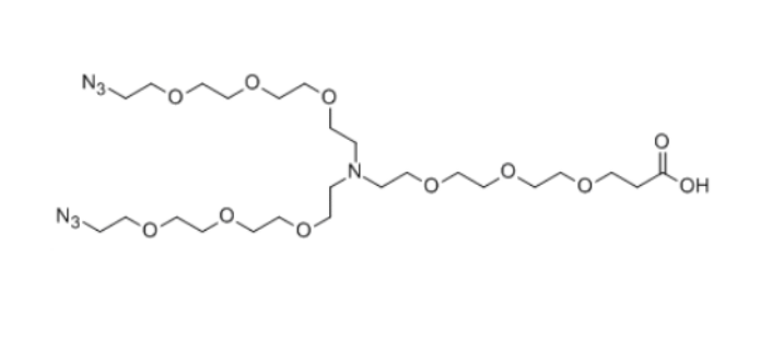 N-(acid-PEG)-N-bis(PEG-azide) 2182602-17-9