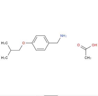 4-(2-甲基丙氧基)苯甲胺乙酸盐