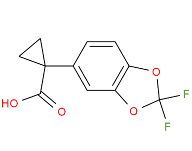  1-(2，2-二氟苯并[D][1，3]二氧杂环戊烯-5-基)环丙烷甲酸