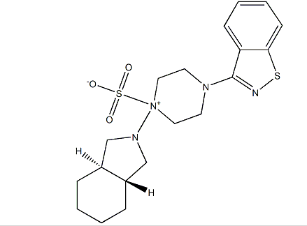 3AR,7AR-4'-1,2-苯并异噻唑-3-基八氢螺2H-异吲哚-2,1'-哌嗪磺酸盐