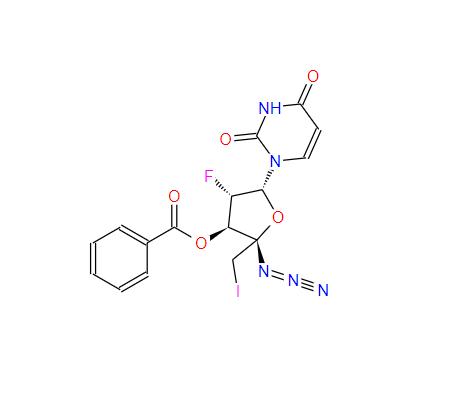 4’-叠氮基-3-苯甲酰基-2,5-二脱氧-2’-氟-5-碘-β-D-阿拉伯尿苷