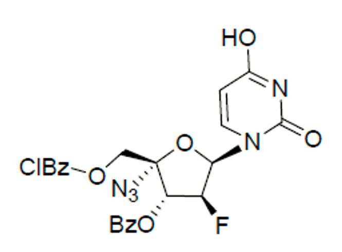 4’-叠氮基-3-苯甲酰基-5-间氯苯甲酰基-2-脱氧-2’-氟-β-D-阿拉伯尿苷