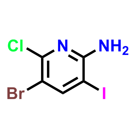 5-溴-6-氯-3-碘吡啶-2-胺