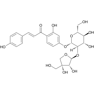 异甘草素-4'-O-芹糖(1→2）葡萄糖苷，29913-71-1，Licraside，厂家现货供应。