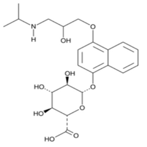 (±)-4-hydroxy Propranolol β-D-Glucuronide.png