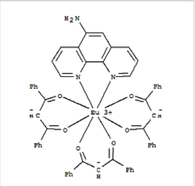 三(二苯甲酰甲烷)单(5-氨基-1,10-菲罗啉)铕(III) cas:352546-68-0