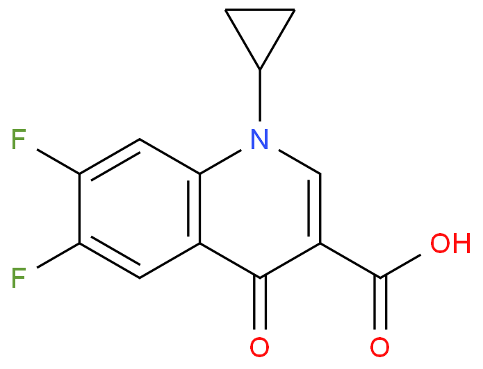 1-环丙基-6,7-二氟-1,4-二氢-4-氧代-3-喹啉甲酸  医药中间体
