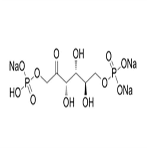 Fosfructose trisodium (Diphosphofructose (trisodium)).png