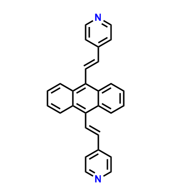 9,10-双(2-(吡啶-4-基)乙烯基)蒽