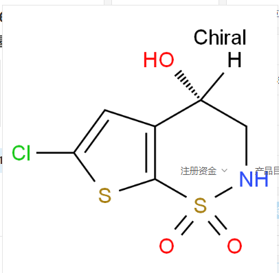 (S)-6-氯-3,4-二氢-2H-噻吩并[3,2-E]-1,2-噻嗪-4-醇 1,1-二氧化物